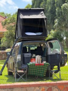Rooftop tent car rental Uganda